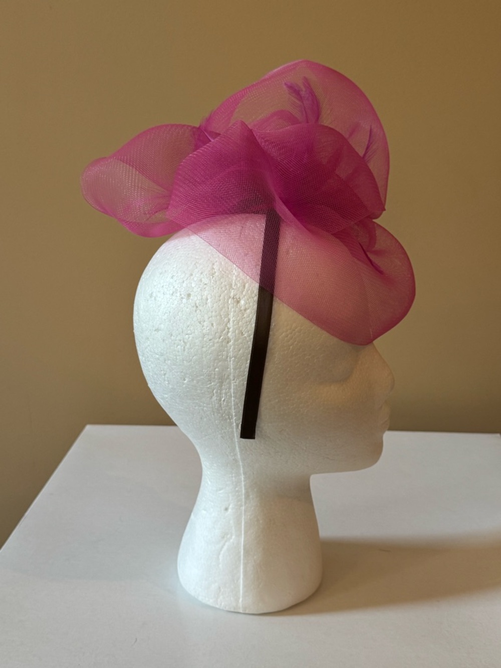 Hot Pink Kentucky Derby Fascinator by The Hat Girls | Featured Derby Milliner - Picture 4 of 6